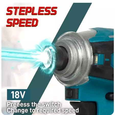 Makita DTD172 18V Brushless Impact Driver Drill, 180Nm Cordless Screwdriver- BARE TOOL