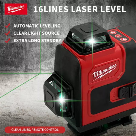 Milwaukee 16 Lines 4D Laser Self-Level 360° cross-line laser