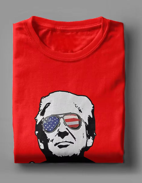 Load image into Gallery viewer, Shooting at Donald Trump Rally Outfits T-Shirts for Men Women Trump You Missed Vintage 100% Cotton Adult Cloth
