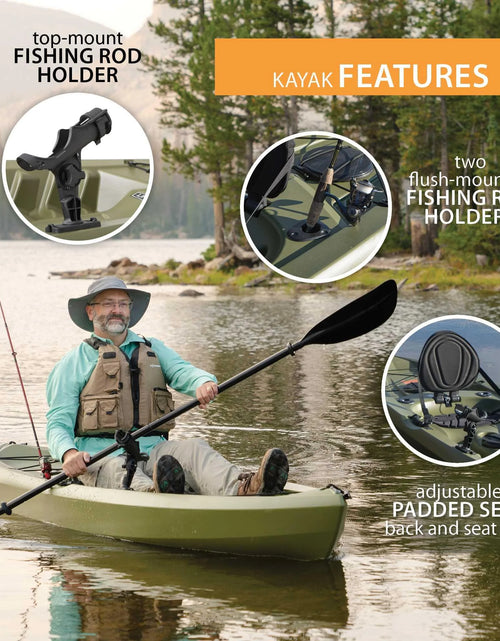 Load image into Gallery viewer, Tamarack Angler 100 Fishing Kayak - Olive Green (90539)
