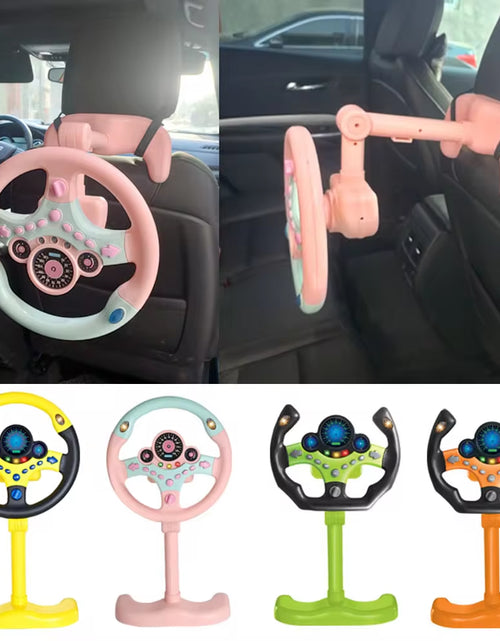 Load image into Gallery viewer, Electric Simulated Driving Steering Three-Dimensional Portable Wheel Copilot Toy Light and Sound Educational Children&#39;S Gifts
