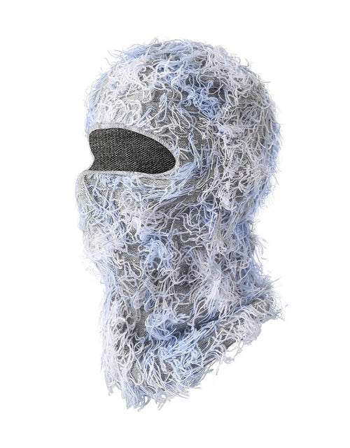 Load image into Gallery viewer, Balaclava Distressed Knitted Full Face Ski Mask Shiesty Mask Camouflage Balaclava Fleece Fuzzy Balaclava Ski Balaclava
