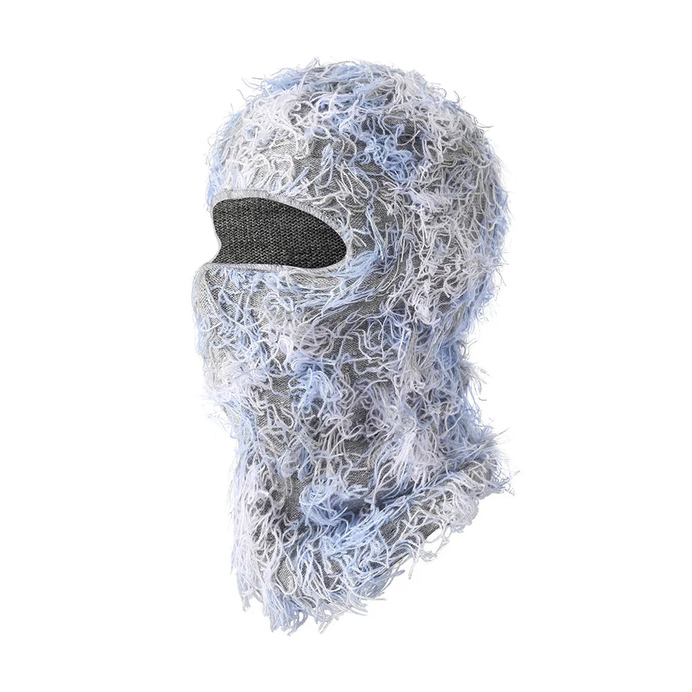 Balaclava Distressed Knitted Full Face Ski Mask Shiesty Mask Camouflage Balaclava Fleece Fuzzy Balaclava Ski Balaclava