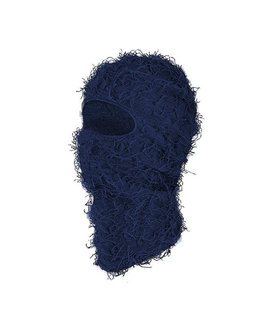 Load image into Gallery viewer, Balaclava Distressed Knitted Full Face Ski Mask Shiesty Mask Camouflage Balaclava Fleece Fuzzy Balaclava Ski Balaclava
