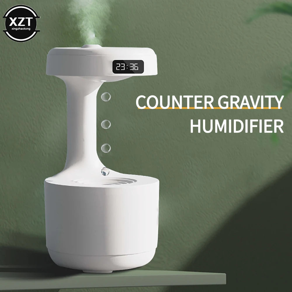 Anti-Gravity Water Droplet Humidifier USB Air Humidifier 800Ml Home Humidifier Aromatherapy Diffuser Ambient Light