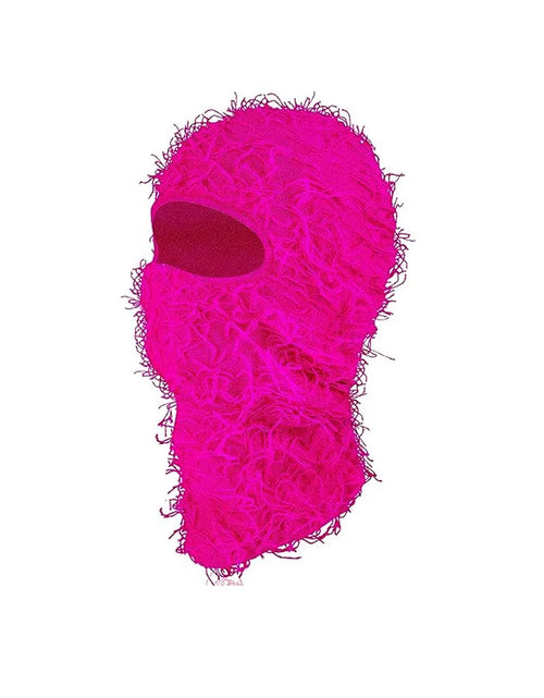 Load image into Gallery viewer, Balaclava Distressed Knitted Full Face Ski Mask Shiesty Mask Camouflage Balaclava Fleece Fuzzy Balaclava Ski Balaclava
