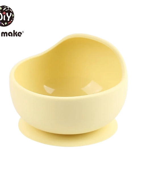 Load image into Gallery viewer, Let&#39;S Make 1Set Silicone Baby Feeding Set Waterproof Spoon Non-Slip Feedings Silicone Bowl Tableware Baby Products Baby Plate
