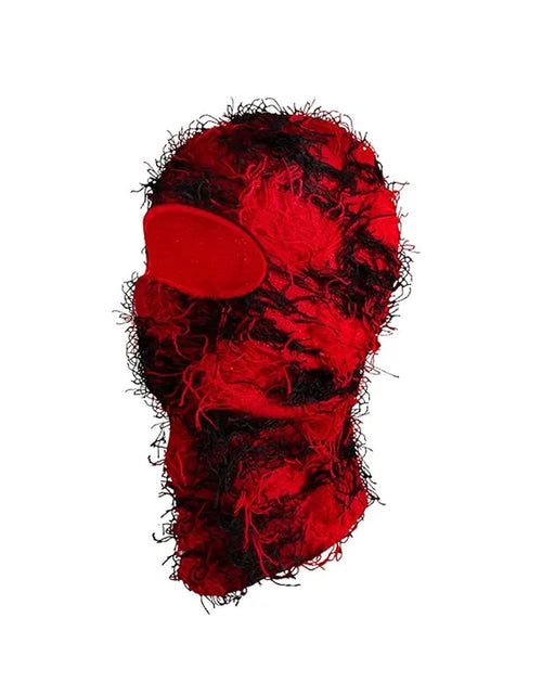 Load image into Gallery viewer, Balaclava Distressed Knitted Full Face Ski Mask Shiesty Mask Camouflage Balaclava Fleece Fuzzy Balaclava Ski Balaclava
