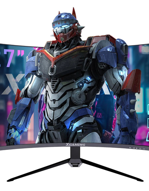 Load image into Gallery viewer, 27Inch 165Hz Curved Gaming Monitor, 1440P 144Hz Gaming Monitor, QHD 2K(2560X1440) PC Monitor, LCD Computer Monitor for Laptop with 2 Speaker&amp;Backlight, 1Ms Freesync, Metal Base, DP&amp;HDMI
