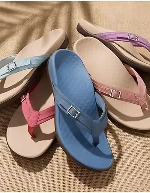 Load image into Gallery viewer, 2024 New  Summer Orthopedic Sandals Women Slippers Home Shoes Casual Female Slides Flip Flop
