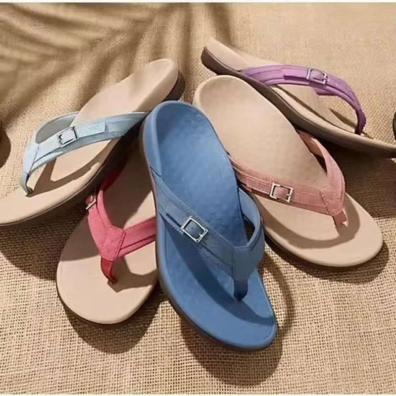 2024 New  Summer Orthopedic Sandals Women Slippers Home Shoes Casual Female Slides Flip Flop