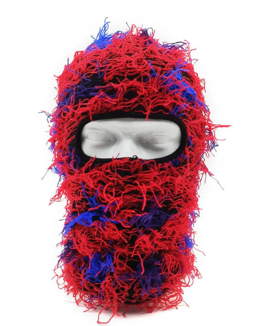 Load image into Gallery viewer, Balaclava Distressed Knitted Full Face Ski Mask Shiesty Mask Camouflage Balaclava Fleece Fuzzy Balaclava Ski Balaclava
