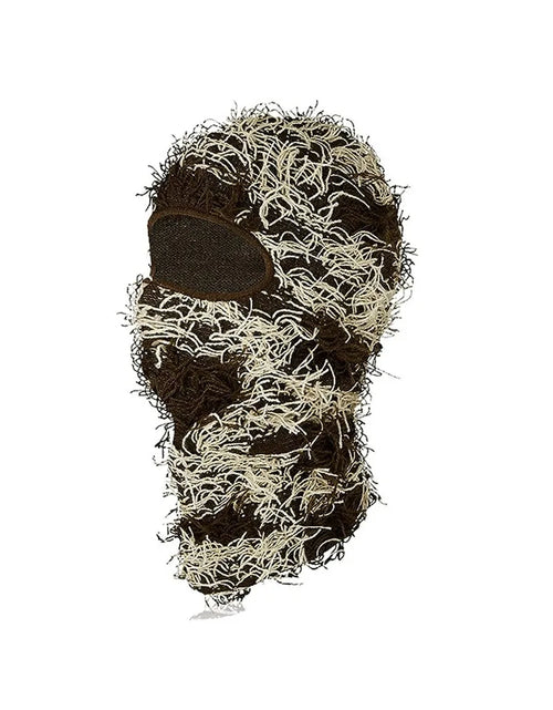 Load image into Gallery viewer, Balaclava Distressed Knitted Full Face Ski Mask Shiesty Mask Camouflage Balaclava Fleece Fuzzy Balaclava Ski Balaclava
