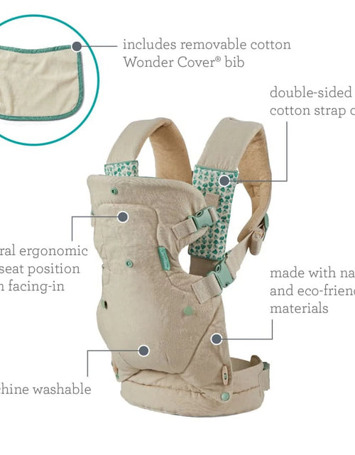 Load image into Gallery viewer, Nature &amp; Nurture Convertible Baby Carrier, 4-Position, 8-32Lbs, 0-9 Months, Sandy Tan
