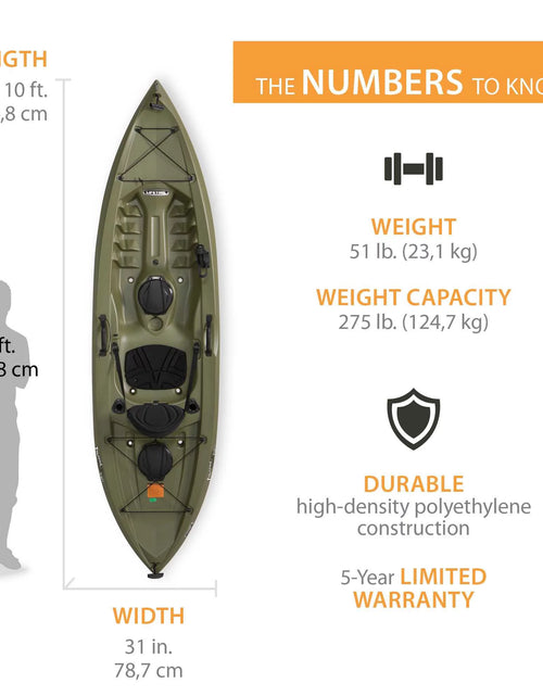 Load image into Gallery viewer, Tamarack Angler 100 Fishing Kayak - Olive Green (90539)
