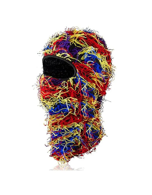 Load image into Gallery viewer, Balaclava Distressed Knitted Full Face Ski Mask Shiesty Mask Camouflage Balaclava Fleece Fuzzy Balaclava Ski Balaclava
