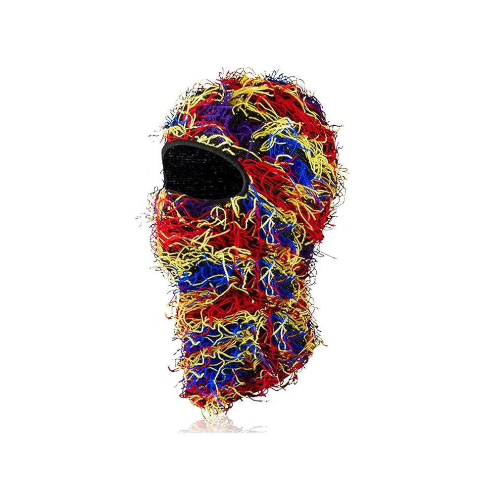 Balaclava Distressed Knitted Full Face Ski Mask Shiesty Mask Camouflage Balaclava Fleece Fuzzy Balaclava Ski Balaclava