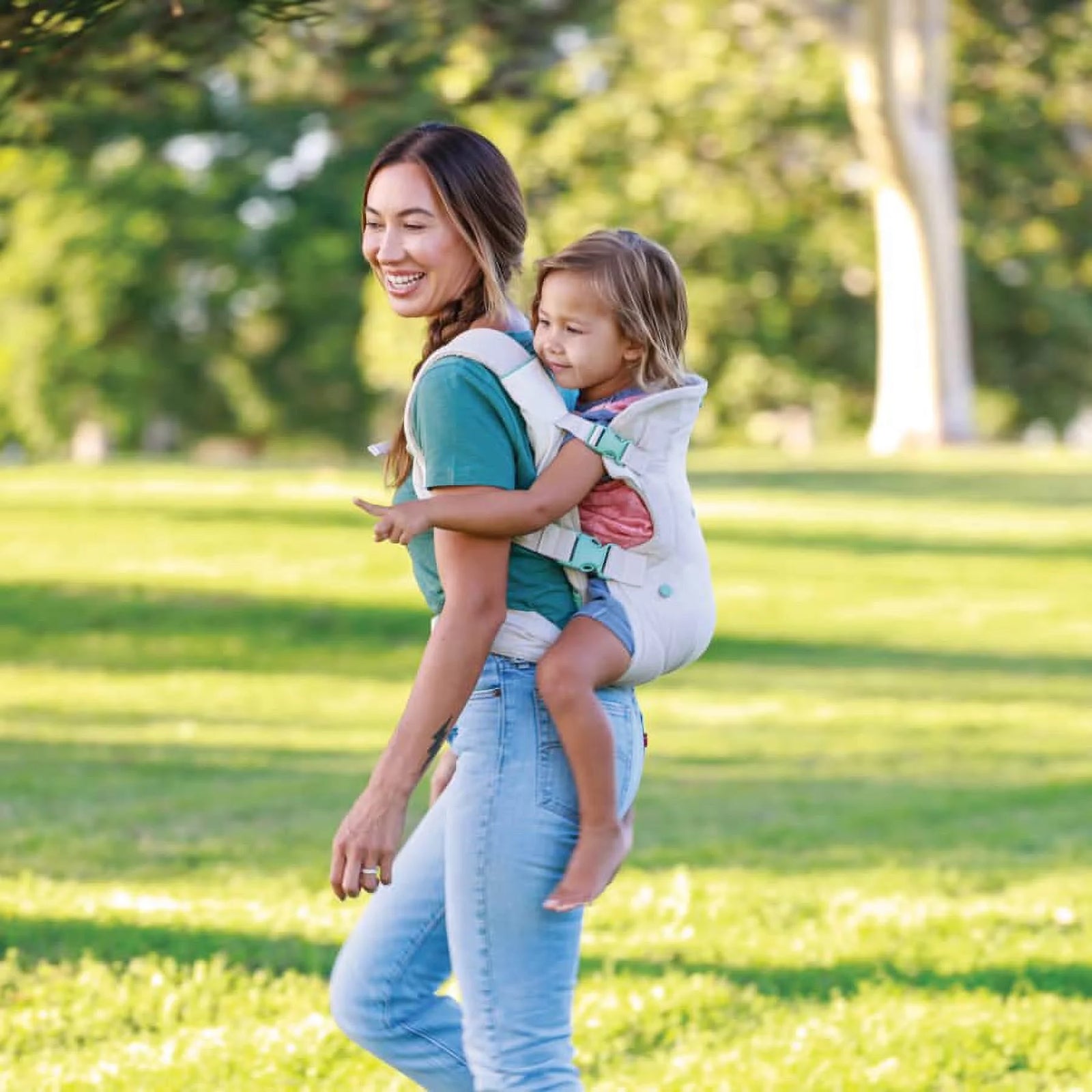 Nature & Nurture Convertible Baby Carrier, 4-Position, 8-32Lbs, 0-9 Months, Sandy Tan