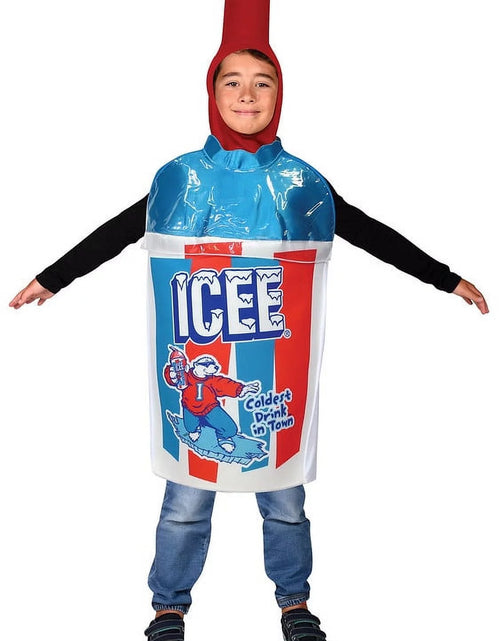 Load image into Gallery viewer, ICEE Blue Raspberry Tunic Unisex Halloween Kids Costume Child Size 7-10, by
