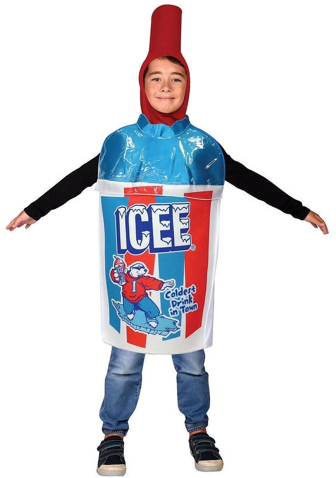 ICEE Blue Raspberry Tunic Unisex Halloween Kids Costume Child Size 7-10, by