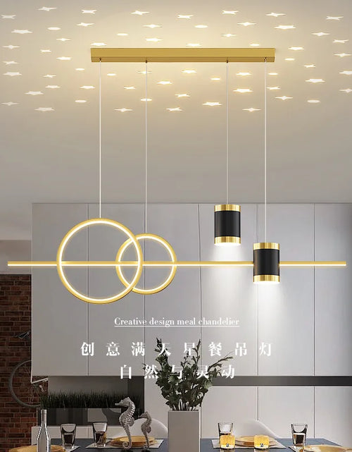 Load image into Gallery viewer, Restaurant Lights Are Modern Minimalist and Minimalist Nordic Light Luxury Dining Tables Dining Halls and Restaurant Chandeliers
