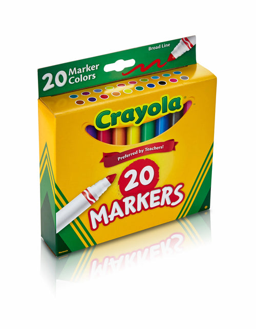 Load image into Gallery viewer, Broad Line Markers, 20 Ct Classic Colors, School Supplies for Teachers and Kids, Classroom Supplies
