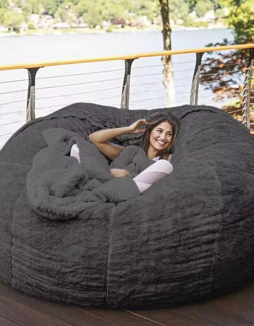 Load image into Gallery viewer, Dropshipping Fur Giant Removable Washable Bean Bag Bed Cover Living Room Furniture Lazy Sofa Cover
