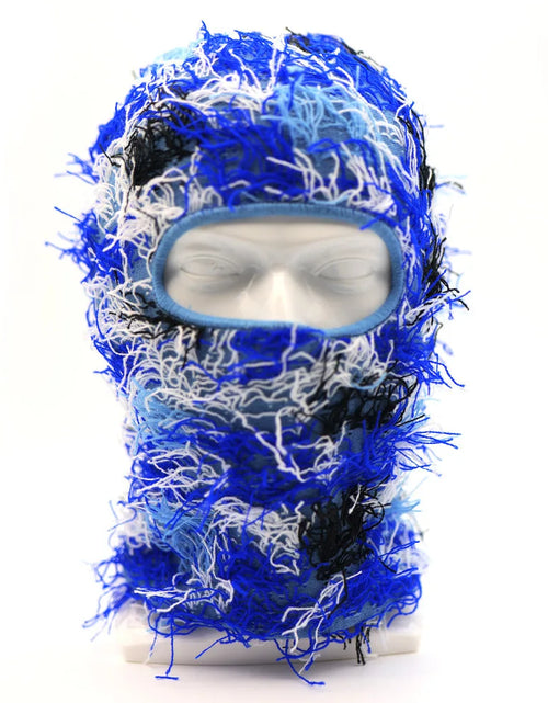 Load image into Gallery viewer, Balaclava Distressed Knitted Full Face Ski Mask Shiesty Mask Camouflage Balaclava Fleece Fuzzy Balaclava Ski Balaclava
