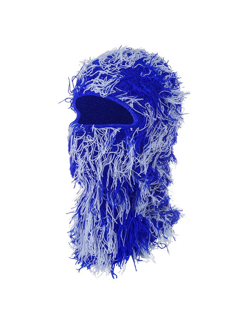 Load image into Gallery viewer, Balaclava Distressed Knitted Full Face Ski Mask Shiesty Mask Camouflage Balaclava Fleece Fuzzy Balaclava Ski Balaclava
