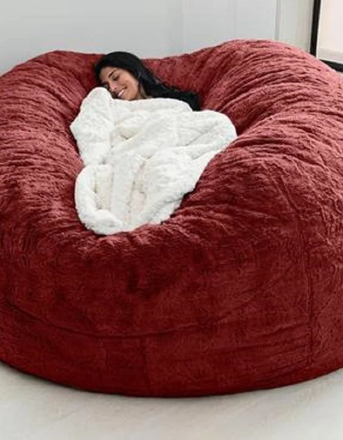 Load image into Gallery viewer, Dropshipping Fur Giant Removable Washable Bean Bag Bed Cover Living Room Furniture Lazy Sofa Cover
