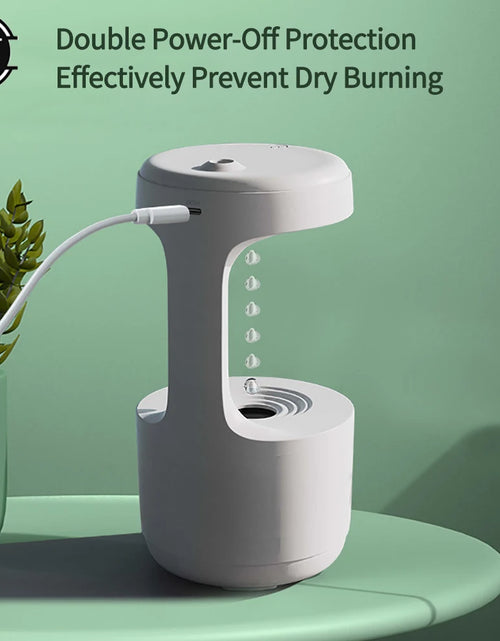 Load image into Gallery viewer, Anti-Gravity Water Droplet Humidifier USB Air Humidifier 800Ml Home Humidifier Aromatherapy Diffuser Ambient Light
