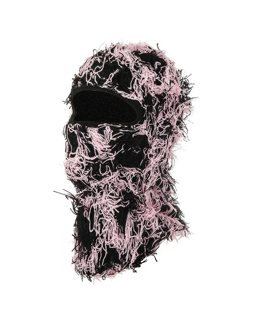 Load image into Gallery viewer, Balaclava Distressed Knitted Full Face Ski Mask Shiesty Mask Camouflage Balaclava Fleece Fuzzy Balaclava Ski Balaclava
