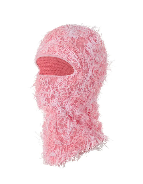 Load image into Gallery viewer, Balaclava Distressed Knitted Full Face Ski Mask Shiesty Mask Camouflage Balaclava Fleece Fuzzy Balaclava Ski Balaclava
