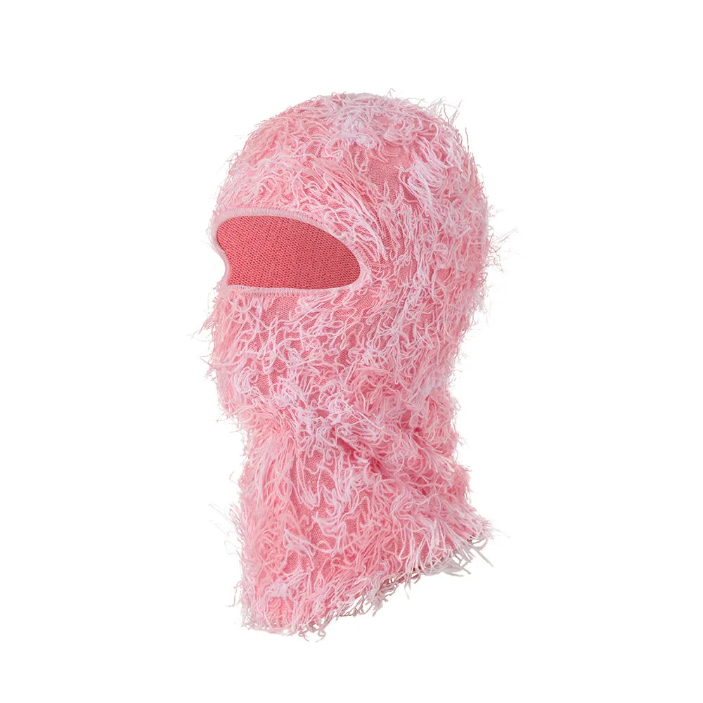 Balaclava Distressed Knitted Full Face Ski Mask Shiesty Mask Camouflage Balaclava Fleece Fuzzy Balaclava Ski Balaclava