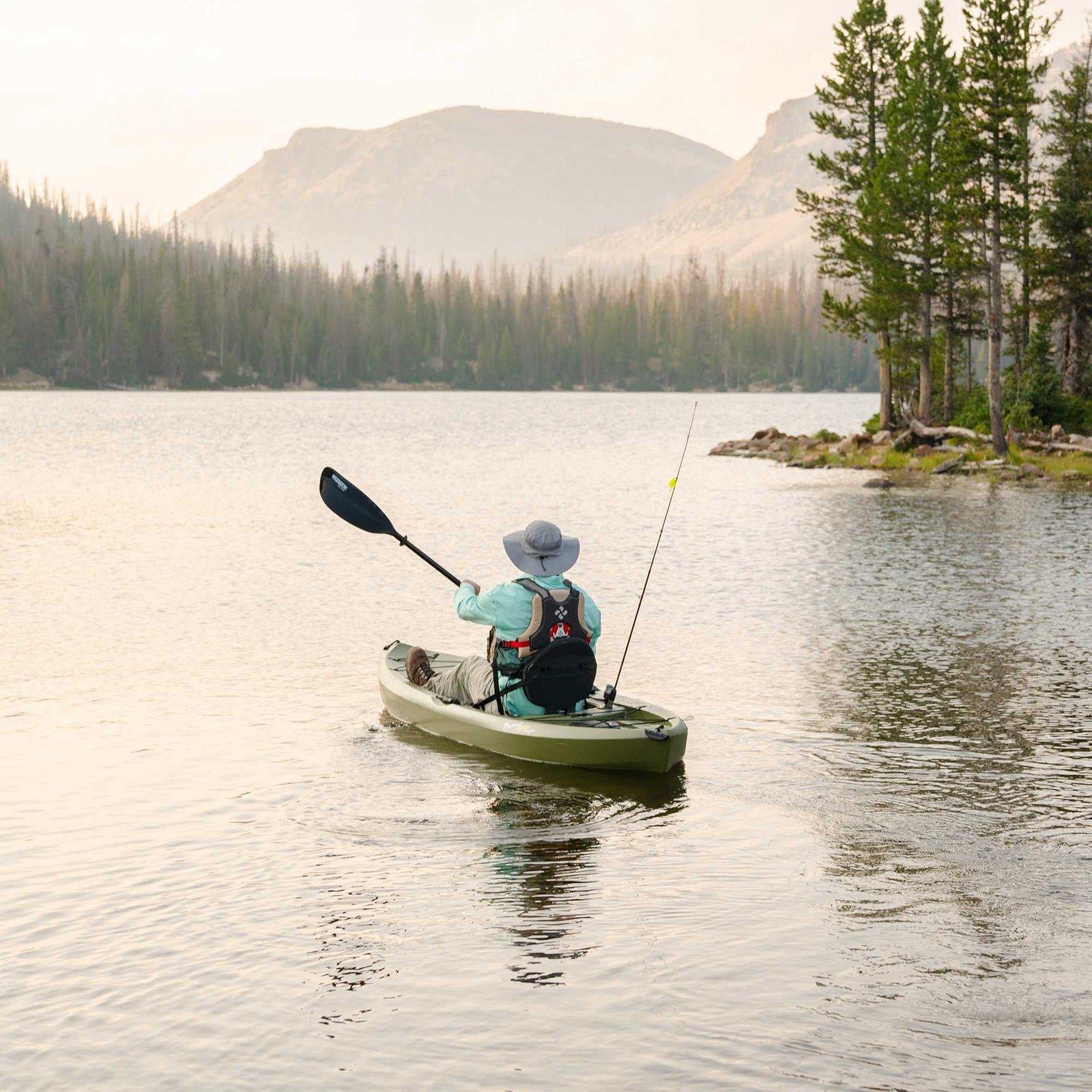 Tamarack Angler 100 Fishing Kayak - Olive Green (90539)