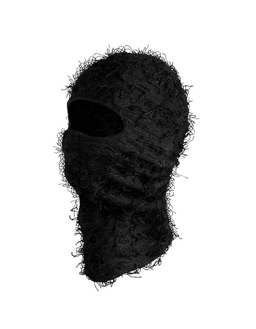 Load image into Gallery viewer, Balaclava Distressed Knitted Full Face Ski Mask Shiesty Mask Camouflage Balaclava Fleece Fuzzy Balaclava Ski Balaclava
