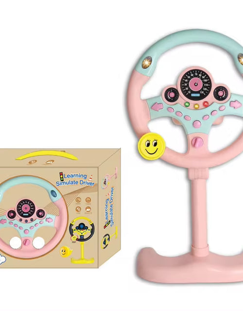 Load image into Gallery viewer, Electric Simulated Driving Steering Three-Dimensional Portable Wheel Copilot Toy Light and Sound Educational Children&#39;S Gifts
