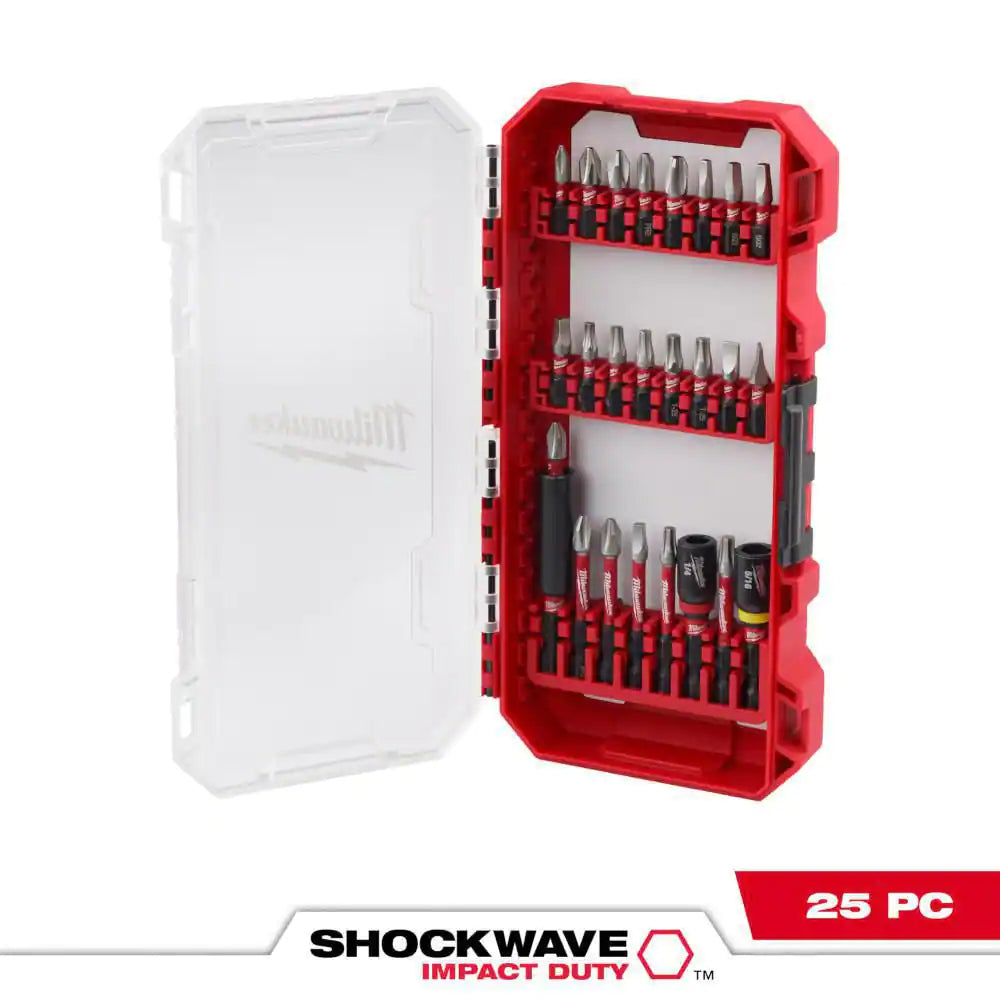 SHOCKWAVE Impact Duty Alloy Steel Screw Driver Bit Set (25-Piece)