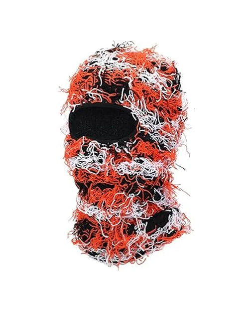 Load image into Gallery viewer, Balaclava Distressed Knitted Full Face Ski Mask Shiesty Mask Camouflage Balaclava Fleece Fuzzy Balaclava Ski Balaclava
