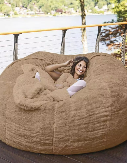 Load image into Gallery viewer, Dropshipping Fur Giant Removable Washable Bean Bag Bed Cover Living Room Furniture Lazy Sofa Cover
