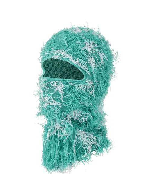 Load image into Gallery viewer, Balaclava Distressed Knitted Full Face Ski Mask Shiesty Mask Camouflage Balaclava Fleece Fuzzy Balaclava Ski Balaclava
