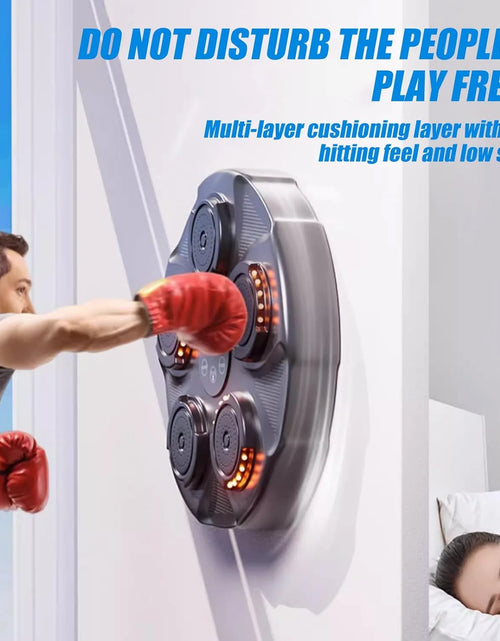 Load image into Gallery viewer, Music Boxing Machine, Smart Bluetooth Boxing Machine Wall Mounted, Boxing Training Punching Equipment, Home Workout Boxing Target Machine
