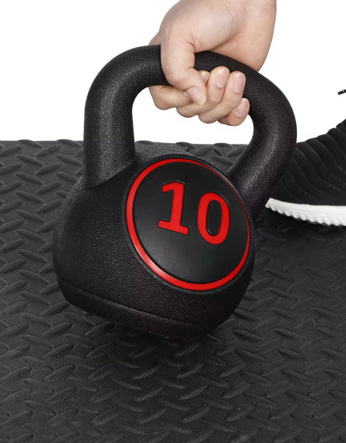 Load image into Gallery viewer, 3-Piece Kettlebell Set Fitness Strength Training Exercise with Base Home Gym
