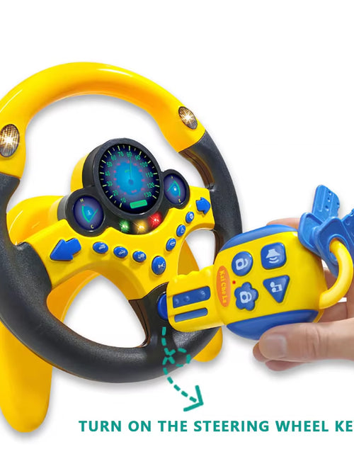 Load image into Gallery viewer, Electric Simulated Driving Steering Three-Dimensional Portable Wheel Copilot Toy Light and Sound Educational Children&#39;S Gifts
