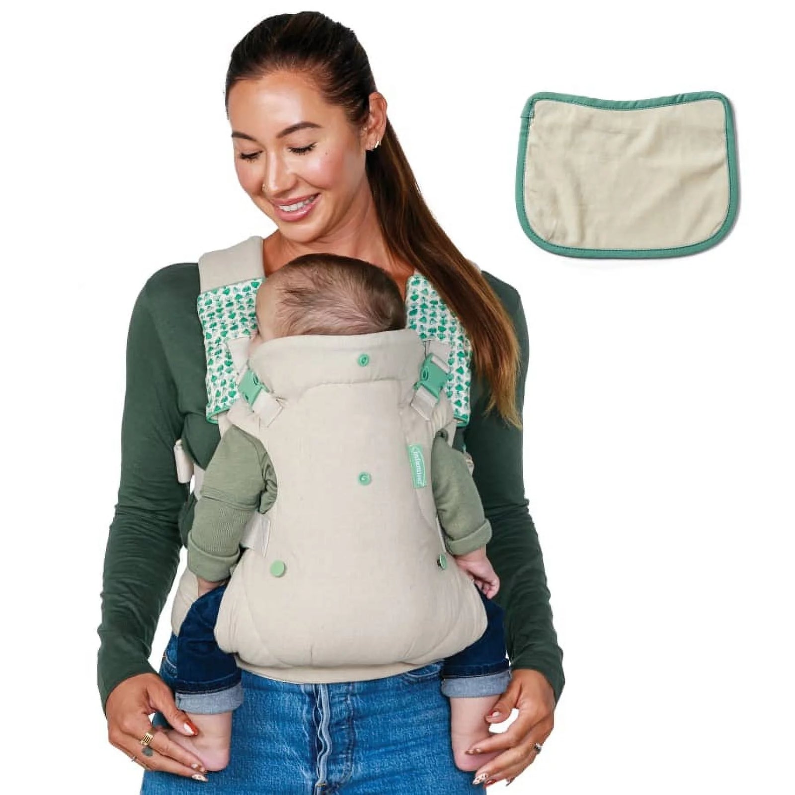 Nature & Nurture Convertible Baby Carrier, 4-Position, 8-32Lbs, 0-9 Months, Sandy Tan