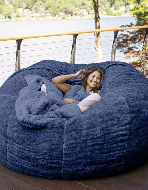 Load image into Gallery viewer, Dropshipping Fur Giant Removable Washable Bean Bag Bed Cover Living Room Furniture Lazy Sofa Cover
