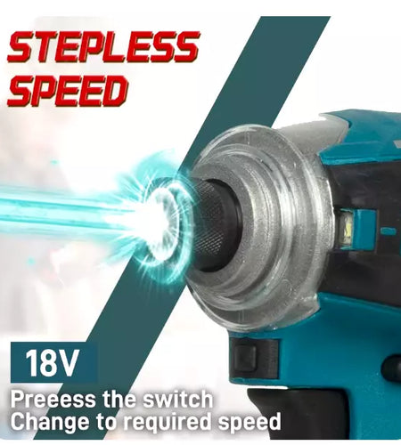 Makita DTD172 18V Brushless Impact Driver Drill, 180Nm Cordless Screwdriver- BARE TOOL