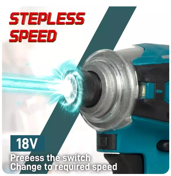 Makita DTD172 18V Brushless Impact Driver Drill, 180Nm Cordless Screwdriver- BARE TOOL