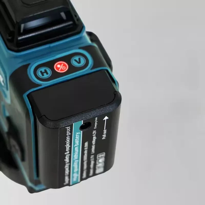 Makita 16-Line 360° Laser Level: Precision in Green with 1 battery & charger