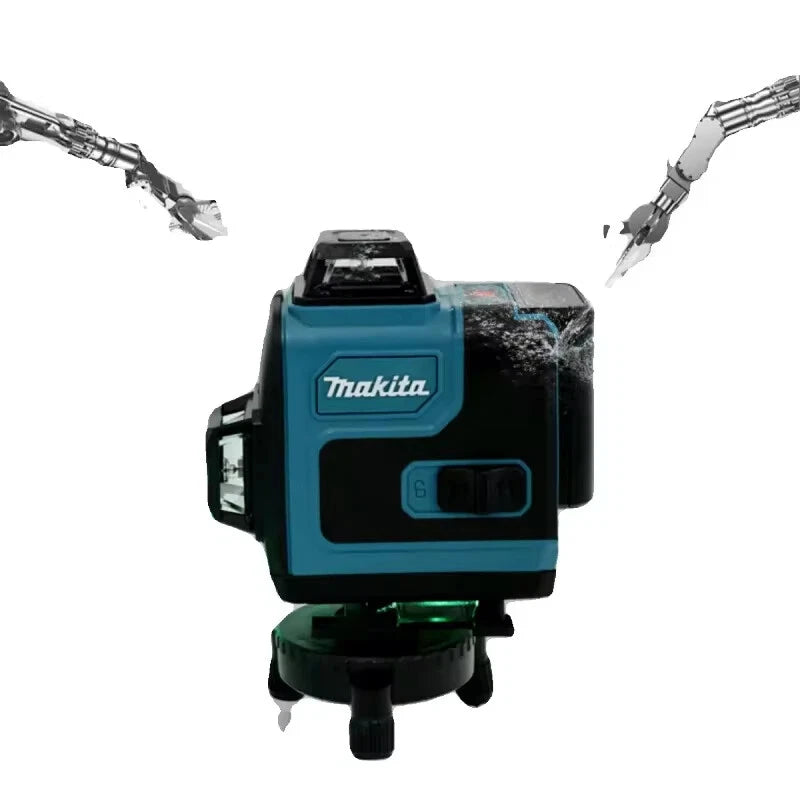 Makita 16-Line 360° Laser Level: Precision in Green with 1 battery & charger